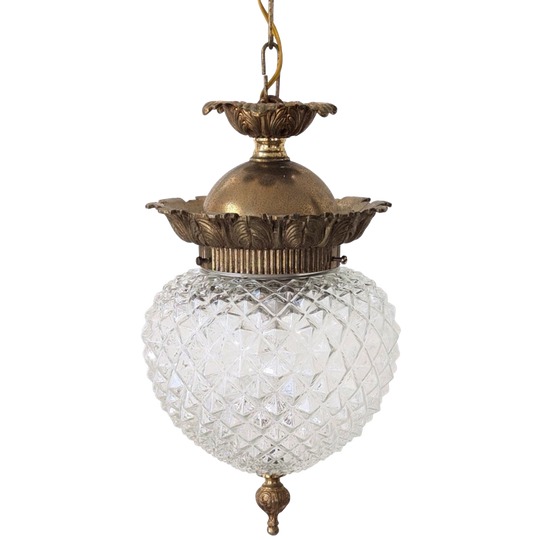 Vintage Ananas Hanglamp – Hollywood Regency -(kl17) 1