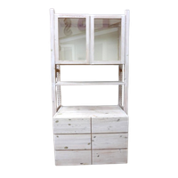 Witte Lundia Lade Vitrine Kast