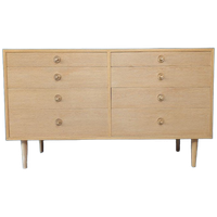 Vintage Dubbele Eiken Ladekast, Borge Mogensen Deens Design Uit De Jaren 60