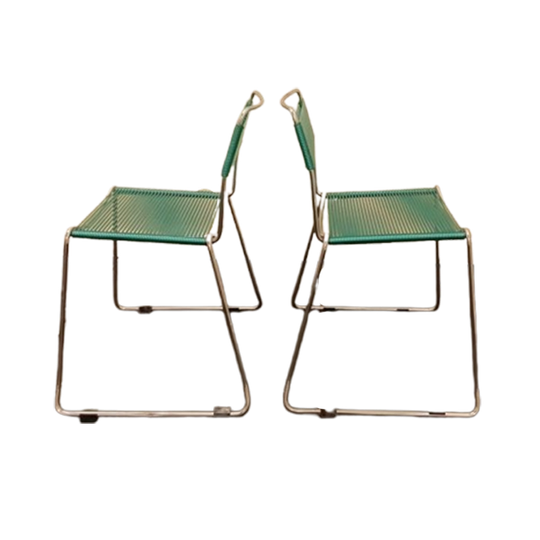 Set Van 2 Vintage Design Spaghetti Kinderstoelen 1