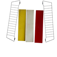 Vintage Metalen Gekleurde Wandrek Tomado Stijl