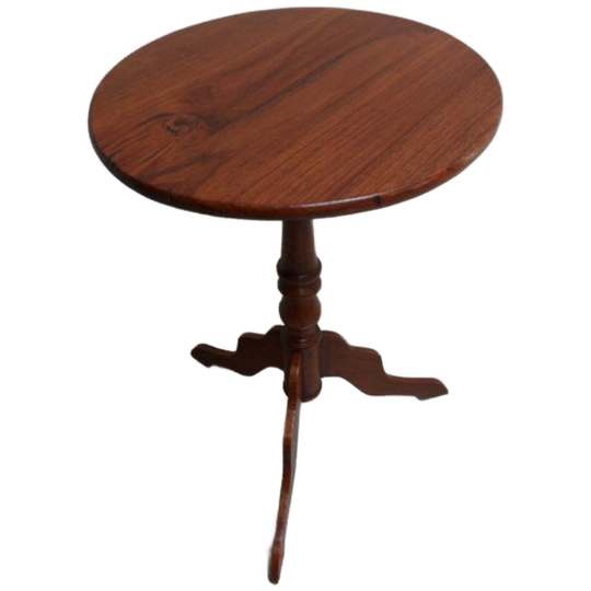 Ronde Mahonie Bijzettafel 1