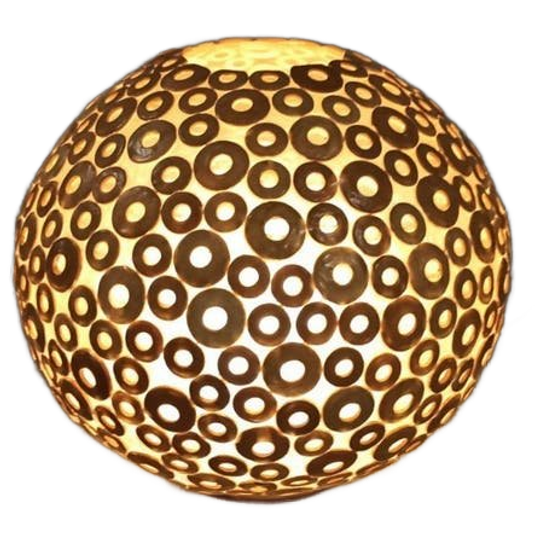 Vintage Boho Bol Tafellamp Of Vloerlamp 1