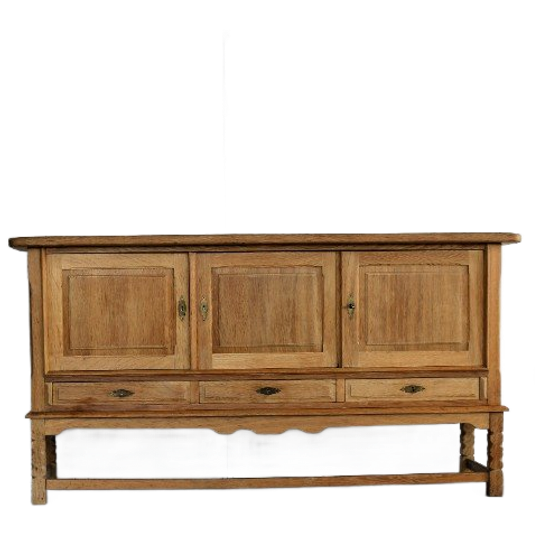 Brutalist Dressoir | Eiken | Sideboard | Jaren 60 | Deens (2) 1