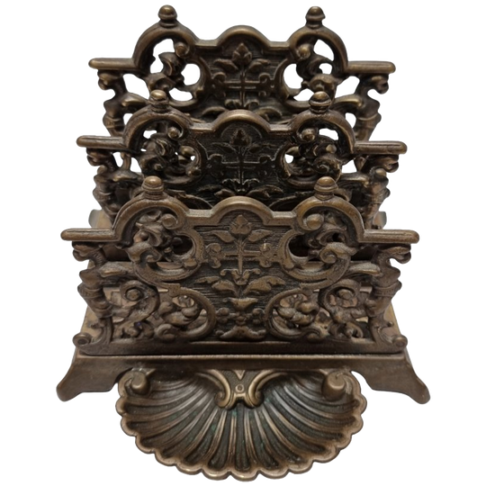 Oude Klassieke Stijl Messing Brievenhouder 1