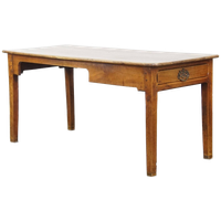 Mooie En Charmante Franse Antieke Eettafel/ Werktafel Met Een Lade Uit Eind 18e Eeuw