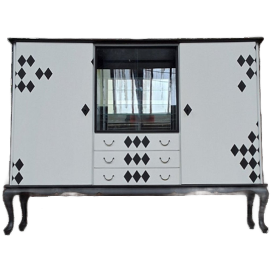 Servieskast Vitrinekast Gerestyled 1