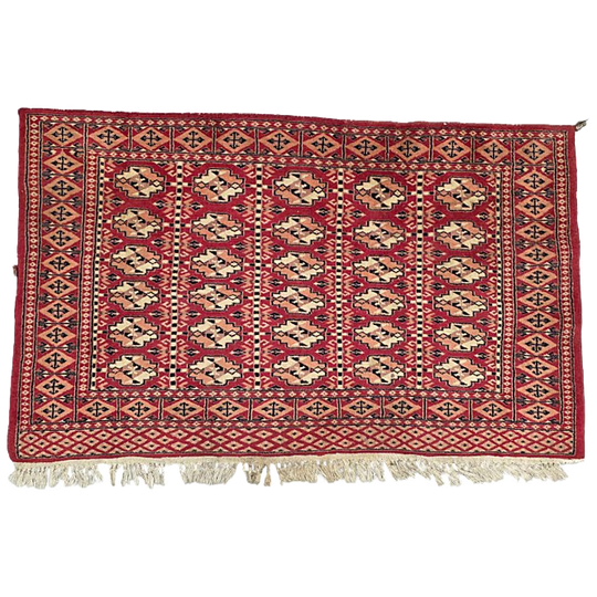 Vintage Afghaans Handgeknoopt Tapijt, Jaren 60/70 1