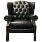 Chesterfield Lord Fauteuil – Zwart Leer thumbnail 1