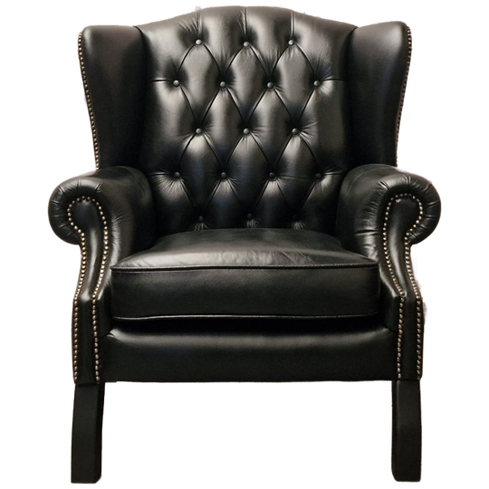 Chesterfield Lord Fauteuil – Zwart Leer 1
