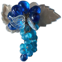 Blauwe Glazen Druiventros.