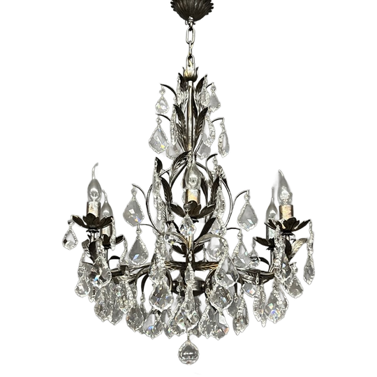 Kroonluchter In Lodewijk Xv-stijl Met Massief Swarovski-kristal. 1