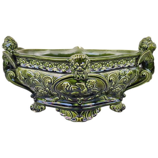 Majolica Jardinière Cölln Meissen Ca. 1900 1