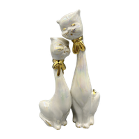 Hollywood Regency Goud, Wit Beeldje