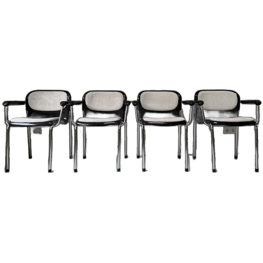 Vier Vintage Stoelen Model Sm400k Van Drabert Ontworpen Door Gerd Lange 1