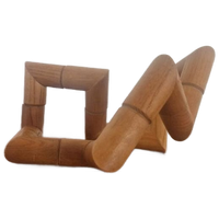 Houten Decoratie Object Vervormbaar Vintage