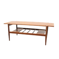Vintage Salontafel Omkeerbaar Blad Teak