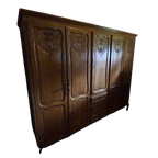 Vintage/antieke Queen Anne Kledingkast 2.54 X 1.85 X 0.54 M thumbnail 1