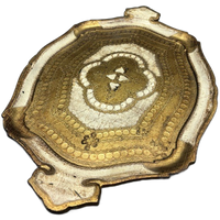 Florentijns Vintage Dienblad Creme/goud Groot