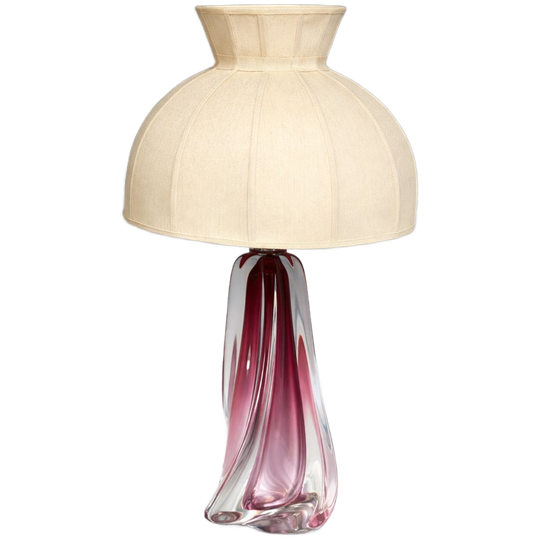 Massief Kristallen Lamp Van Val Saint Lambert. 1