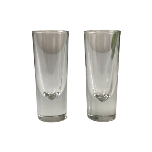 2X Carlo Moretti Bullet Cocktail Glazen - Made In Italy - 80S Design