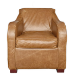 Crawley Classic Chesterfield Fauteuil – Vintage Bruin, Leer thumbnail 1