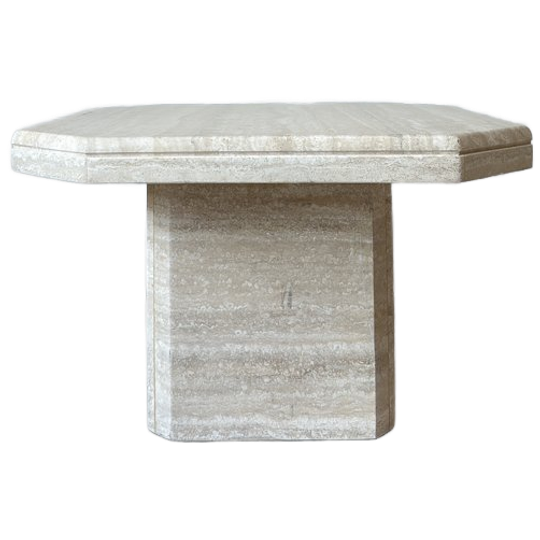 Vintage Italiaanse Travertin Salontafel 1