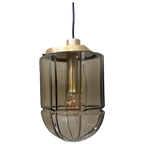 Vintage Peill & Putzler Hanglamp - Rookglas thumbnail 1