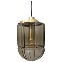 Vintage Peill & Putzler Hanglamp - Rookglas