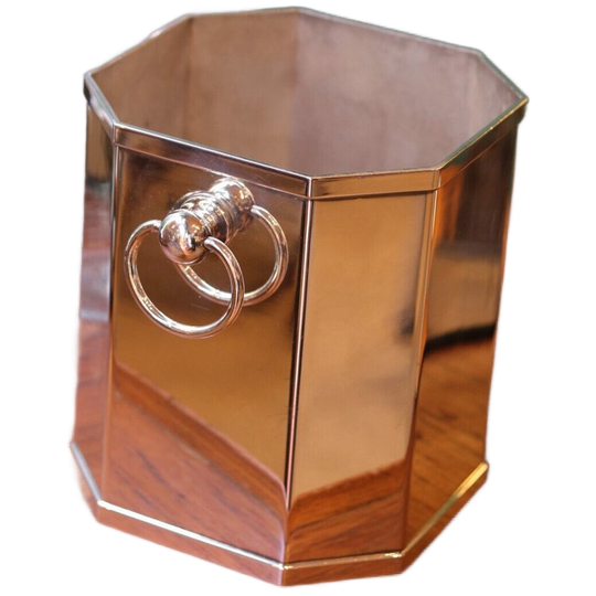 Art Deco Champagnekoeler, Verzilverd 1