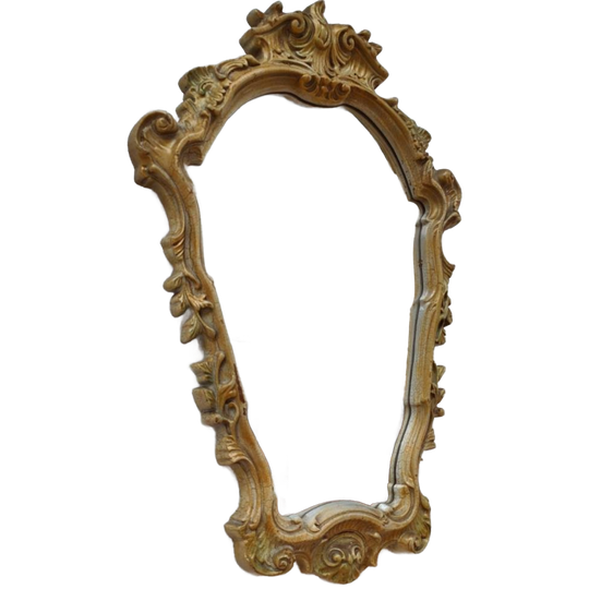 Vintage Barok Brocante Rococo Spiegel, Schouwspiegel 104 1