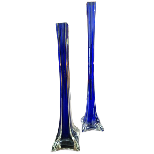 Set Blauwe Retro Vazen 1