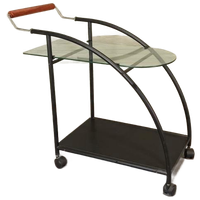 Vintage Postmodern Trolley Barcart Serveerwagen Theewagen