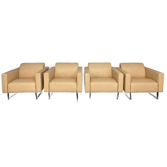 Mare Artifort Fauteuils (4x) - Design Klassiekers. Leder. 1