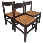3 Vintage Stoelen In De Stijl Van Vico Magistretti Design thumbnail 1