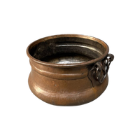 Antieke Rood Koperen Pot Of Ketel