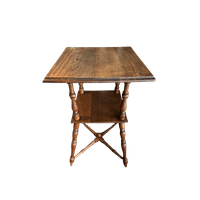 Bijzettafel Etagère Eiken Hout Vintage