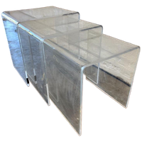 Set Van 3 Nesting Tables In Plexiglas / Salontafel