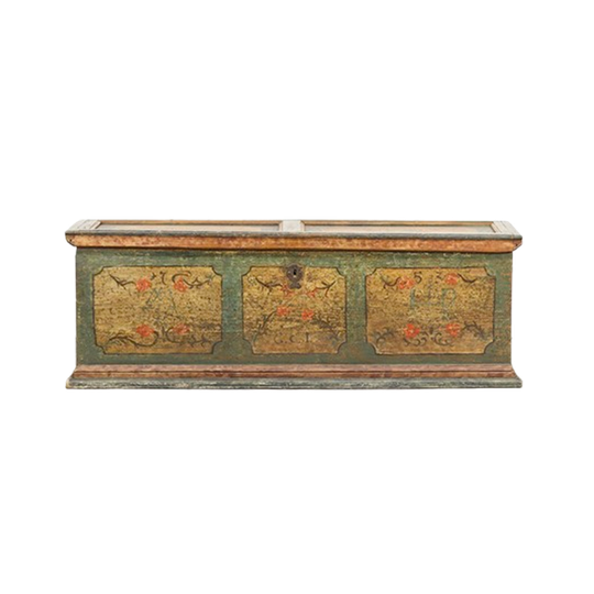 Antieke Beschilderde Bruidskist 1753 1