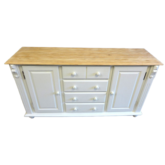 Prachtig Wit Landelijke Ladekast Dressoir 1