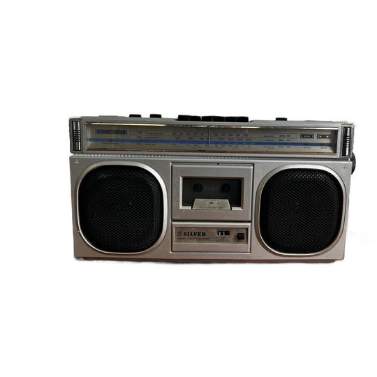 Vintage Radio / Cassette Speler Silver St535 1