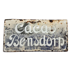Antiek Emaille Reclamebord Cacao Bensdorp 1900 thumbnail 1