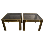 Solid Bronze Side Tables By Peter Van Heeck, Belgium, 1970S thumbnail 1
