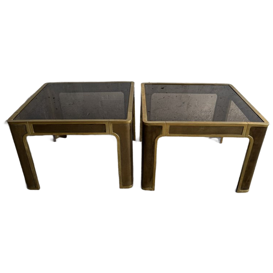 Solid Bronze Side Tables By Peter Van Heeck, Belgium, 1970s 1