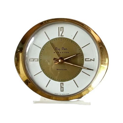 Vintage Big Ben Westclox Scotland Tafelklok Jaren '70 Niet-Werkend/Decoratie