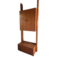 Vintage Wandmeubel Modules Omnia - Teak 2x Lade, 1x Kast