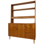 Scandinavisch Vintage Teak Fineren Dressoir/ Boekenkast Midsund thumbnail 1