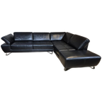 Belform Ibiza Hoekbank - Zwart - Leder - Design - Zgan thumbnail 1