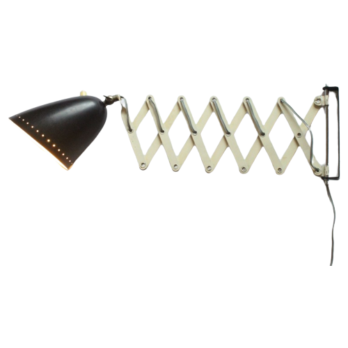 Scissor Wall Lamp By Jan Hoogervorst For Anvia, The Netherlands 1950S