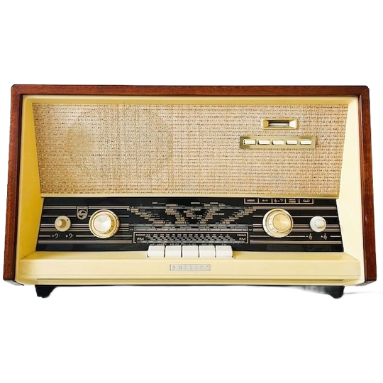 Vintage Philips B5x22a Buizenradio Teak Bakeliet 1960’s 1